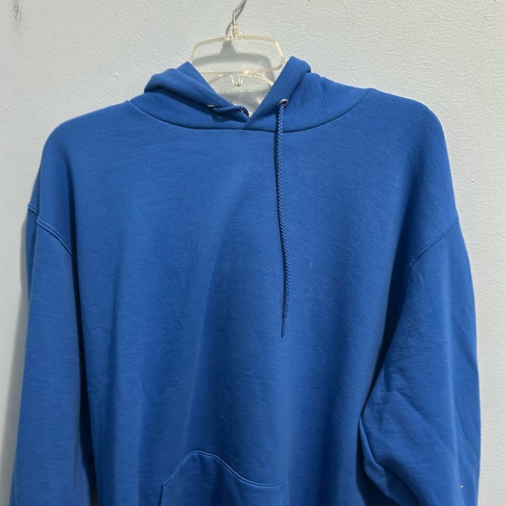 Unworn blue champion hoodie